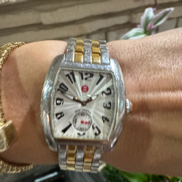 Michele Mini Urban Two-Tone Watch | Swiss | Stainless Steel